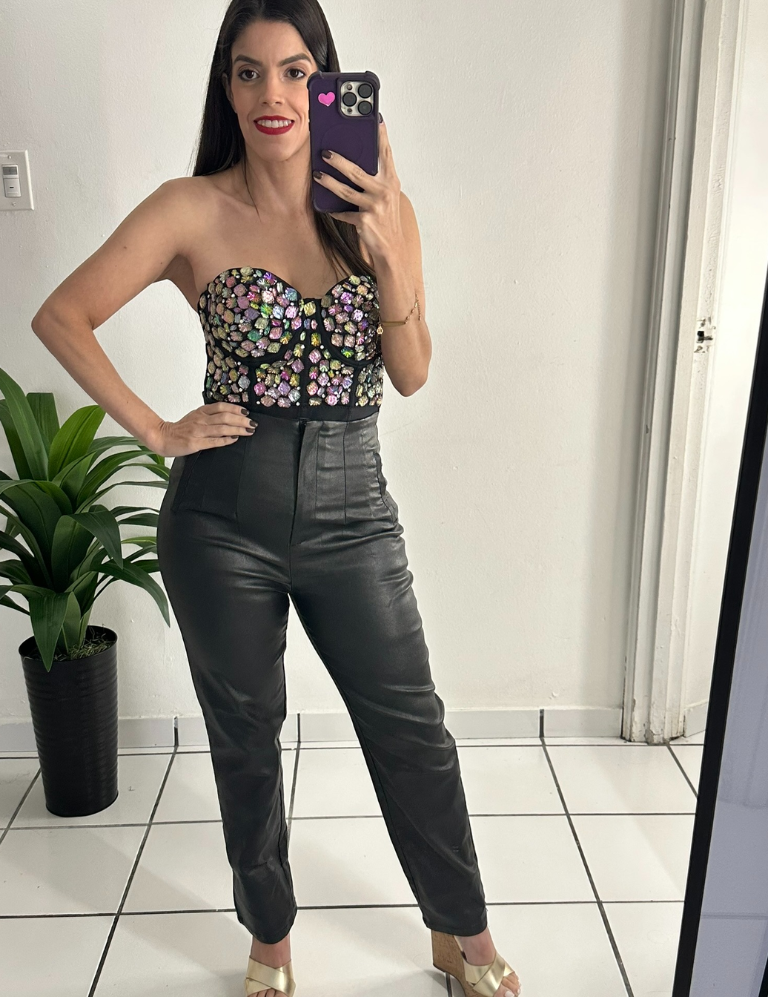Zara Style Black high waisted Pant
