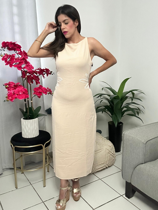 Natural Midi Dress