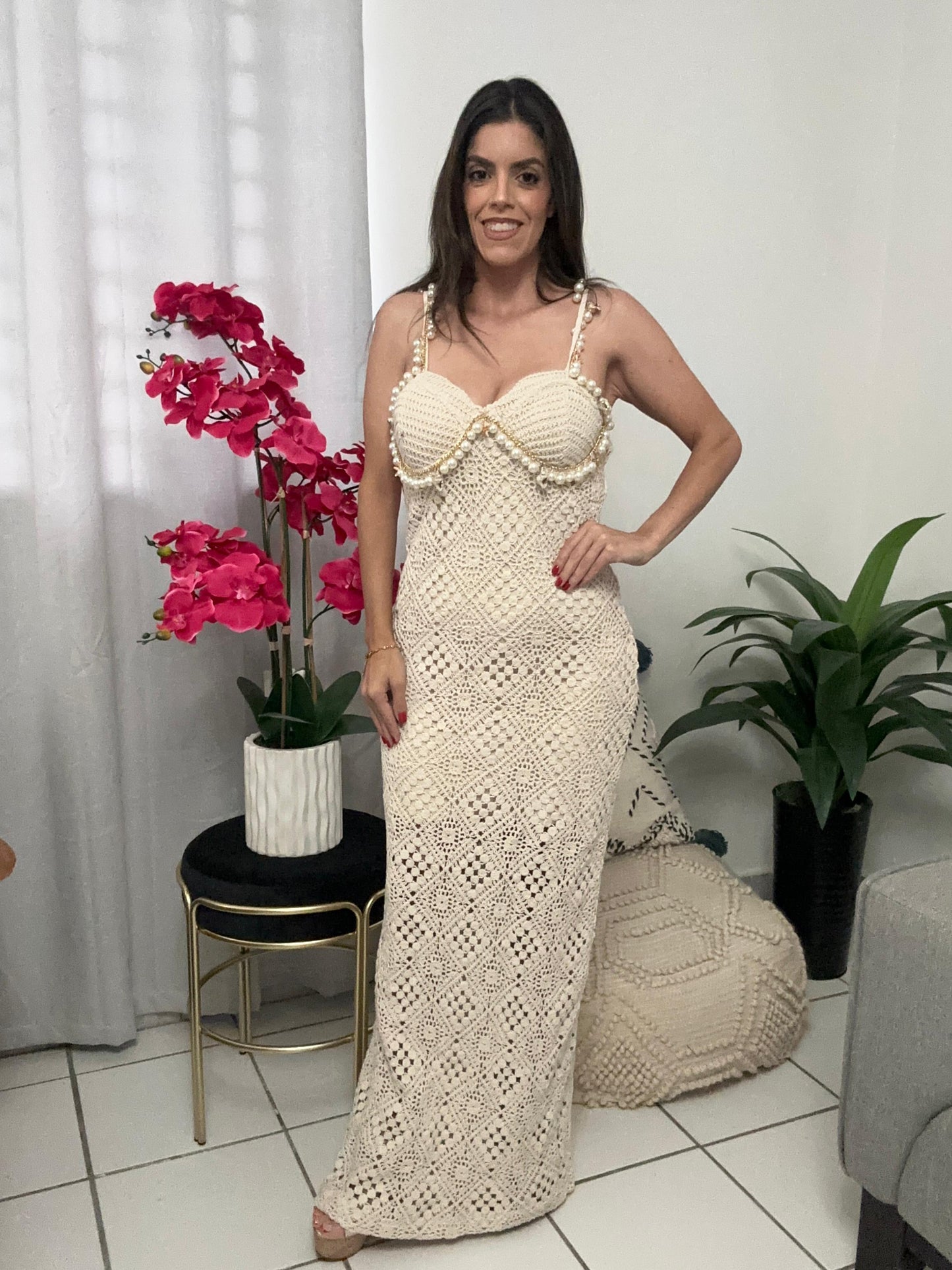 Crochet elegant dress