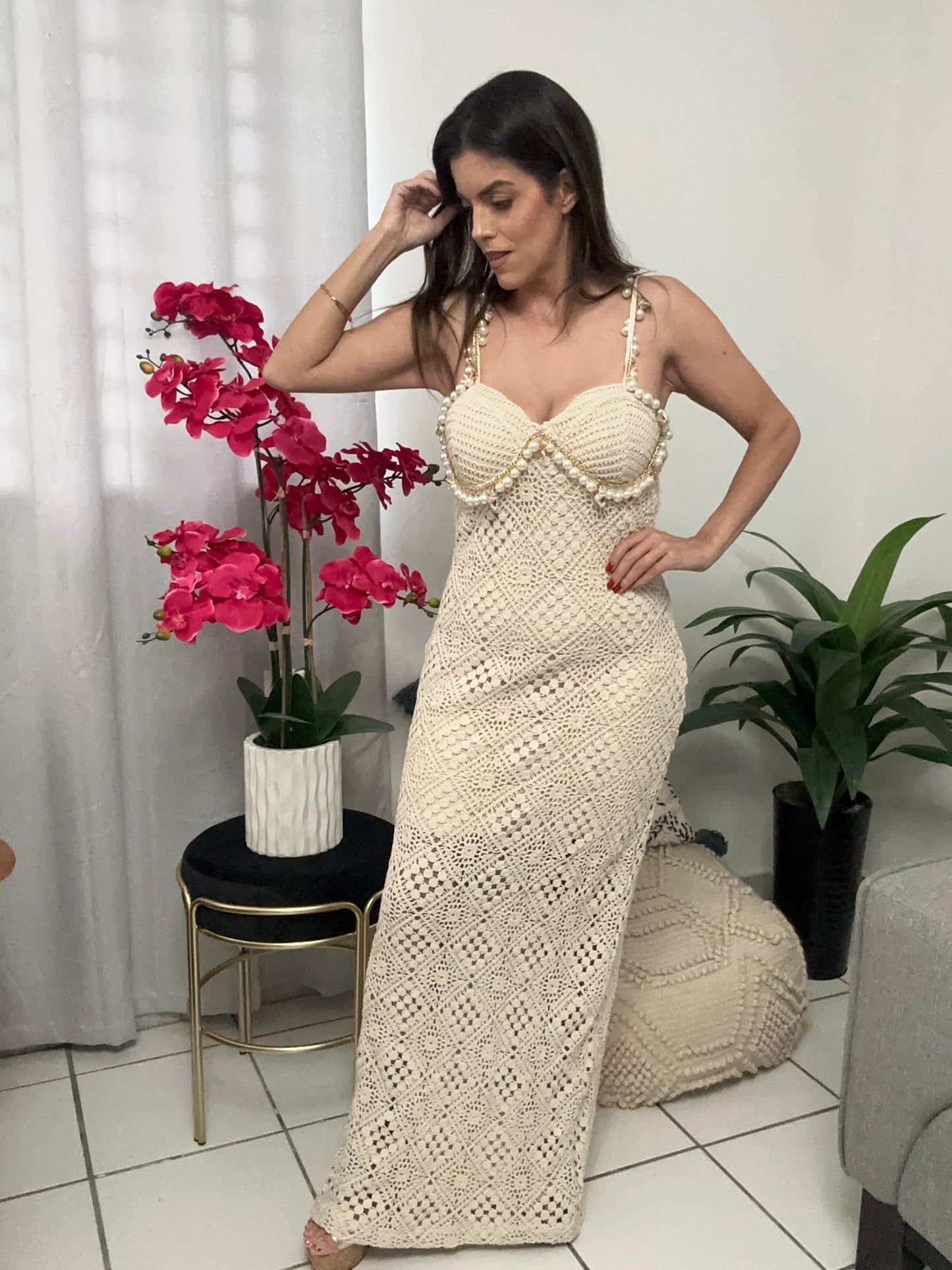 Crochet elegant dress
